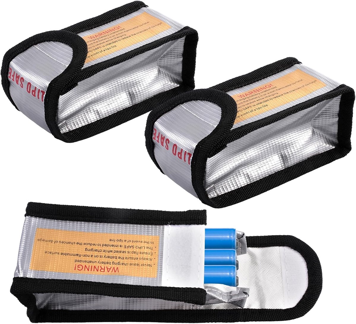 Lipo batterij veilige tas 3Pcs - brandwerende en explosieve tas - beschermt accu en opladen - SnelShoppen