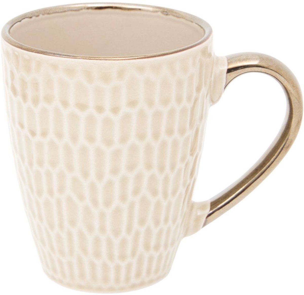 Mug à motifs Ella 35cl beige