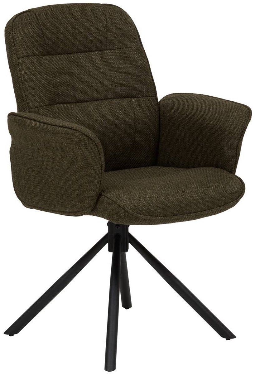 Fauteuil de bureau pivotant Sisco vert kaki