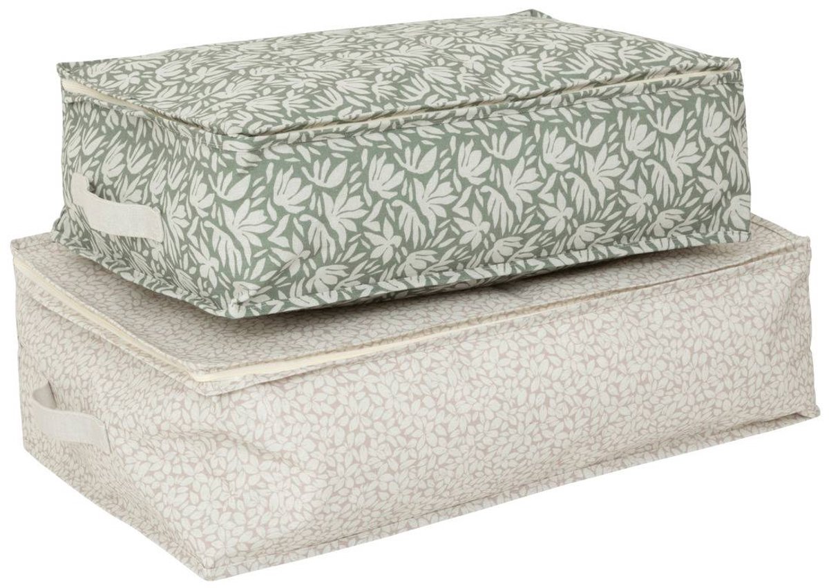 Set van 2 opberghoezen van polyester FLOREA