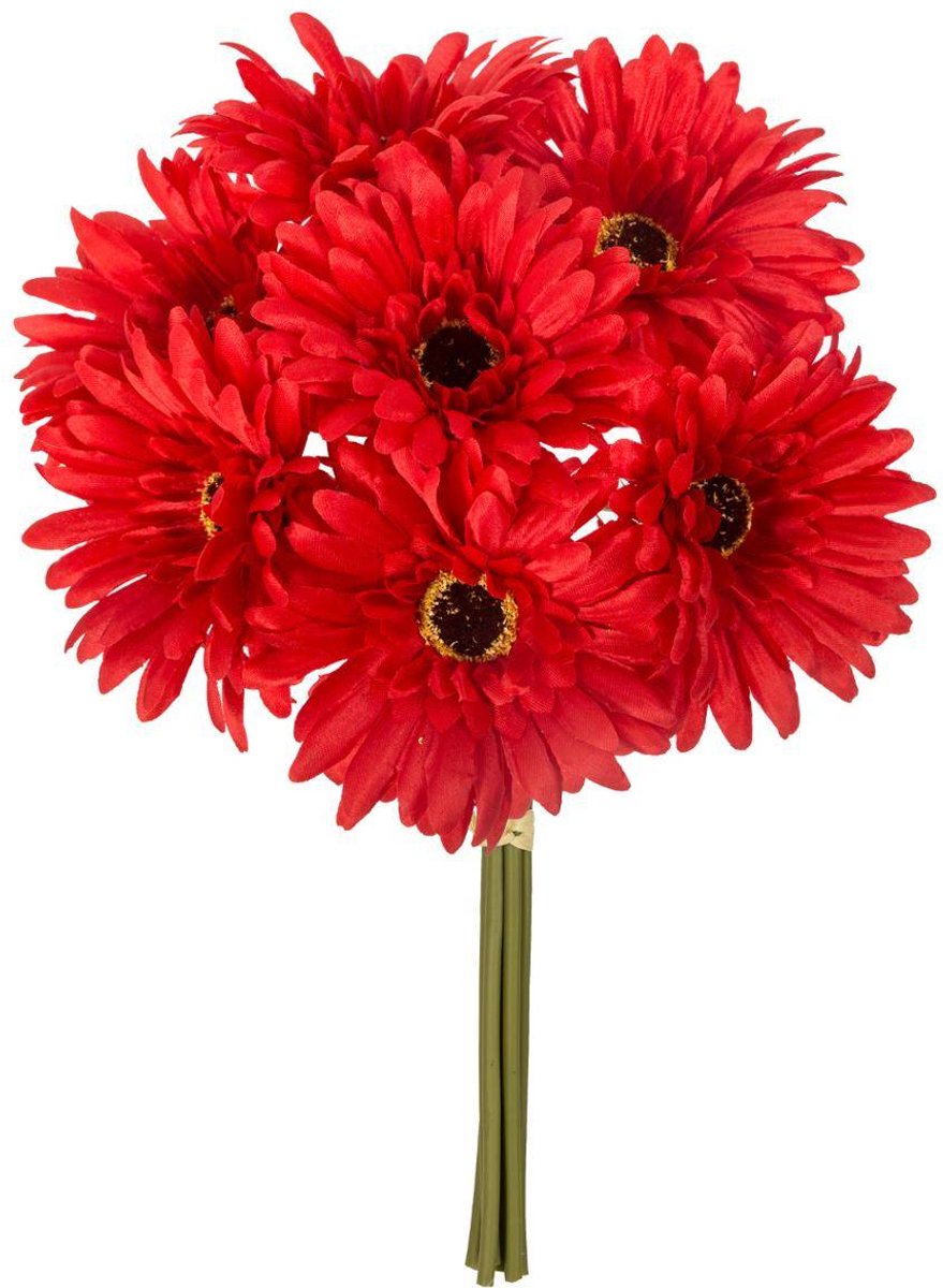Boeket van 7 kunstgerbera's