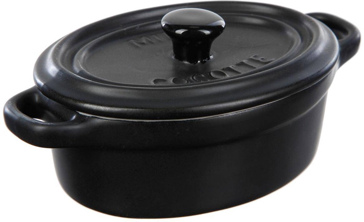 Ovale mini-aardewerken braadpan 8,5 x 11 cm ESSENTIELS