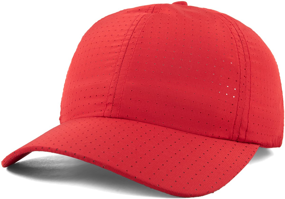 Hikr Sport Cap - Outdoor Pet - Koelpet - Ademend - Lichtgewicht - Running cap & hardloop pet - Sportieve Pet - Sports Cap - Wandelen & Fietsen - Rood XS/S