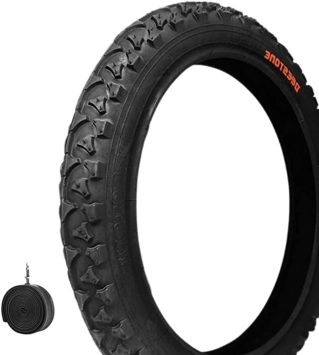 Fietsbanden met Binnenband - Kinderfietsbanden Mountainbikebanden - Fietsen Onderhoud - Clincher Type - 20 x 190 inch - Zwart
