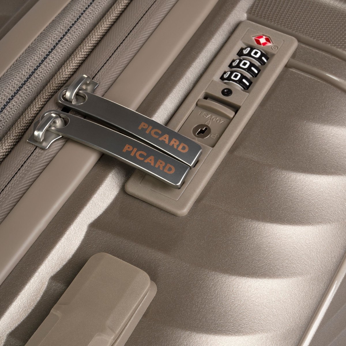 Picard Vienna 4 wielen Trolley M 65 cm met uitbreidingsplooi - Harde bagage - TSA slot - champagner