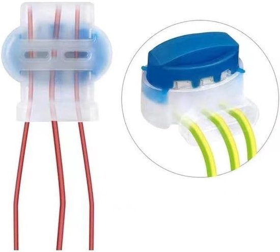 Kabelverbinder voor robotmaaiers, 20x verbinders voor begrenzingskabel, reparatieset voor kabels van grasrobots, kabelklemmen — afbeelding 4