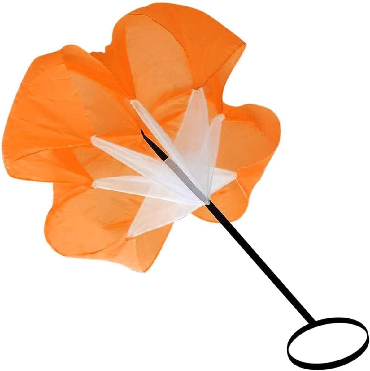 58 inch speed training parachute, parachute weerstand parachute chute, sport en vrije tijd, sport, voetbal, trainingsapparatuur(oranje).