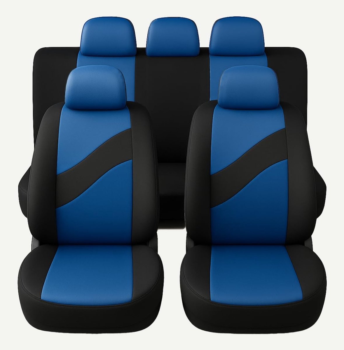 Omgoods - Universele Auto Stoelhoezen Set voor Voor- en Achterstoelen