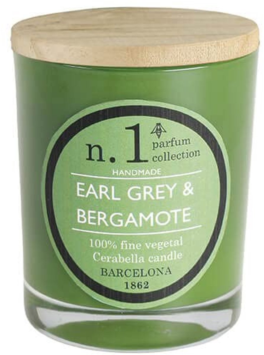 Omgoods - Geurkaars in Glas met Houten Deksel, Earl Grey & Bergamot