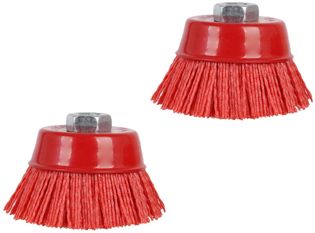Omgoods - 2 Stuks Nylon Borstels voor Slijpmachine - Voor Polijsten en Reinigen