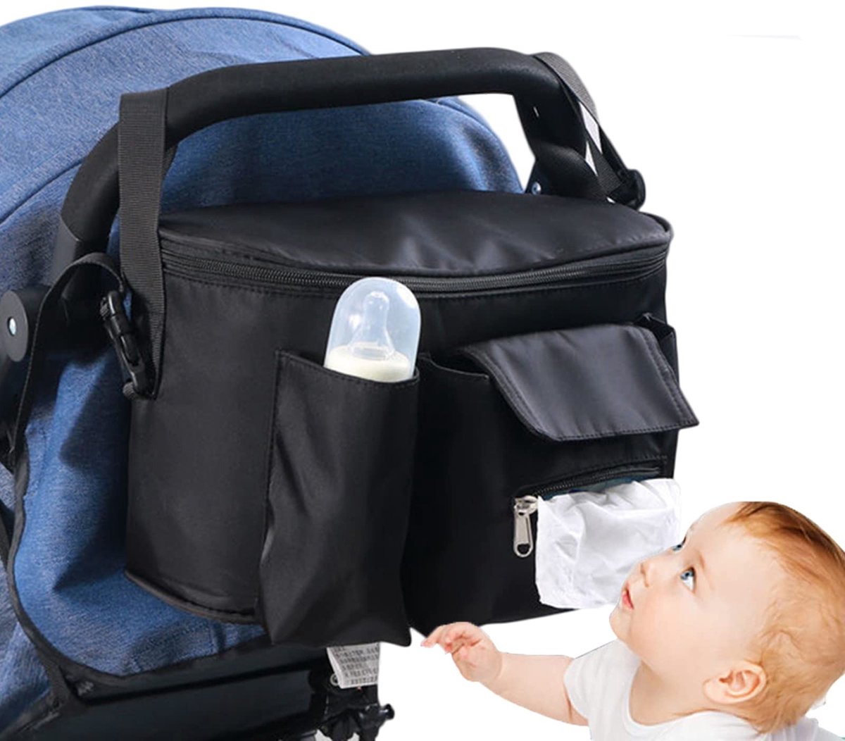 Omgoods - Kinderwagen Organizer voor Luiers en Speelgoed, Waterdicht