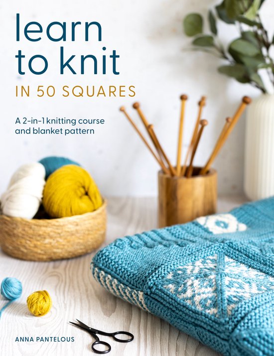 Learn to Knit in 50 Squares - cover