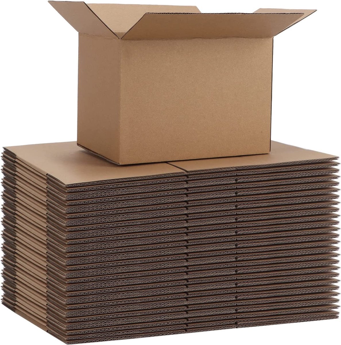 Omgoods - Set van 40 Kleine Verzenddozen met Deksel 17.8 x 12.7 cm