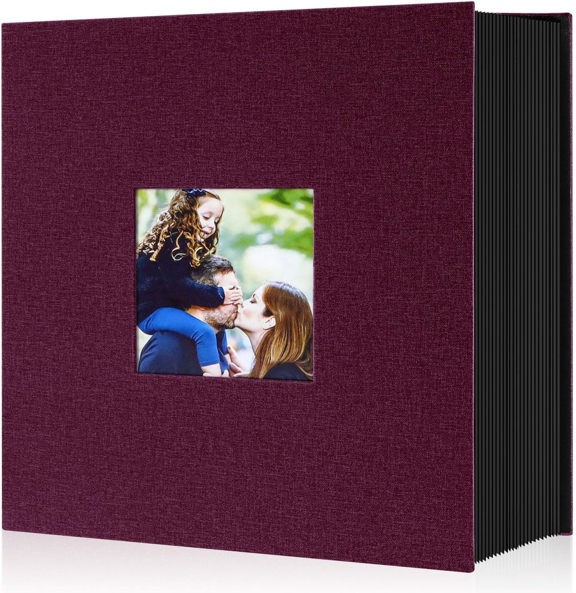 Omgoods - Groot Fotoalbum voor 1000 Foto's 10 x 15 cm, Paars