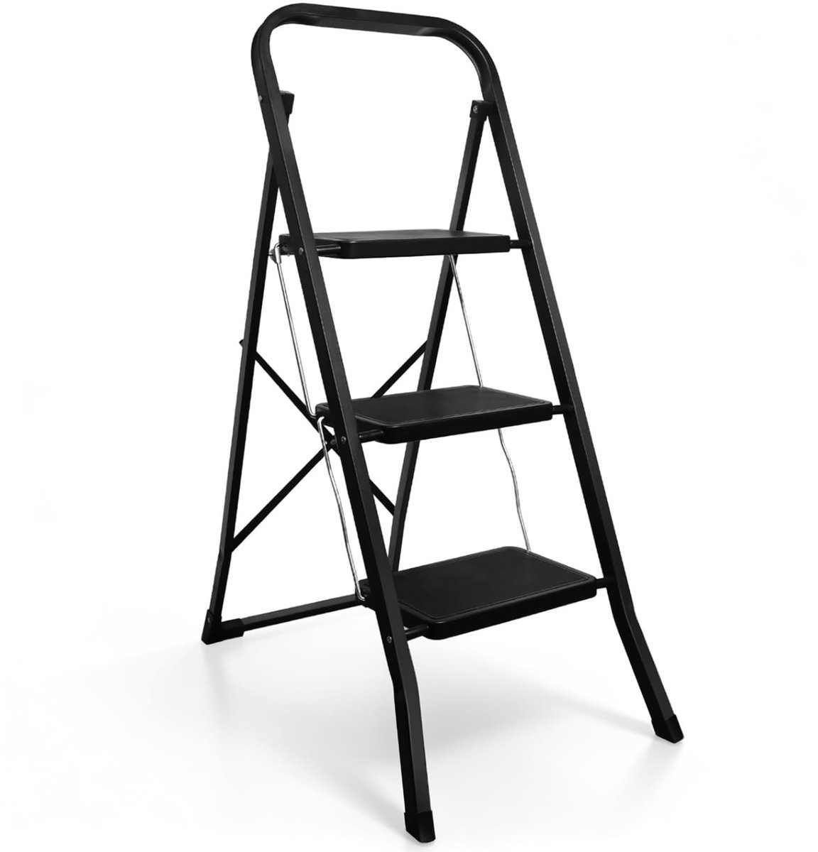 Omgoods - Vouwbare Stepladder met 3 Treden en 150 kg Draagvermogen