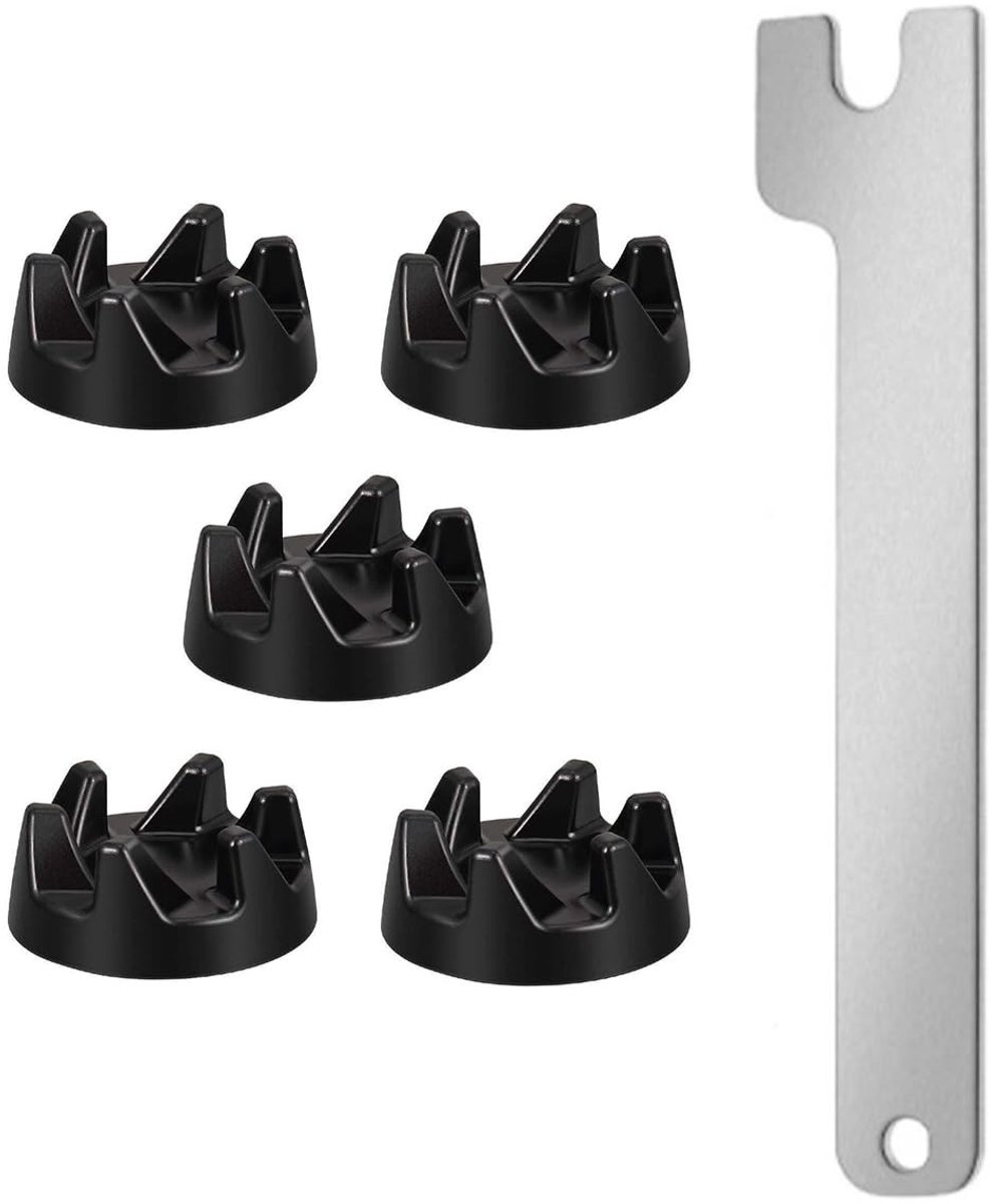Omgoods- Blender Koppeling Vervanging 5 Pack Rubber Koppeling Compatibel met KitchenAid Diameter 3 6 cm Sleutellengte 11 2 cm Mixerkoppeling