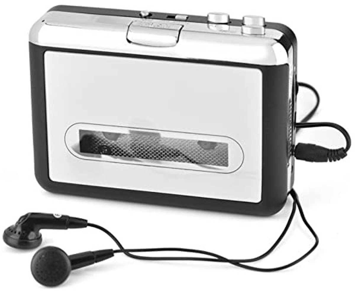 Omgoods - USB Cassette Tape Naar MP3 CD Converter - Muziekspeler met Koptelefoon - Plug and Play - Converteren van mixtapes - Geschikt voor muziekf...