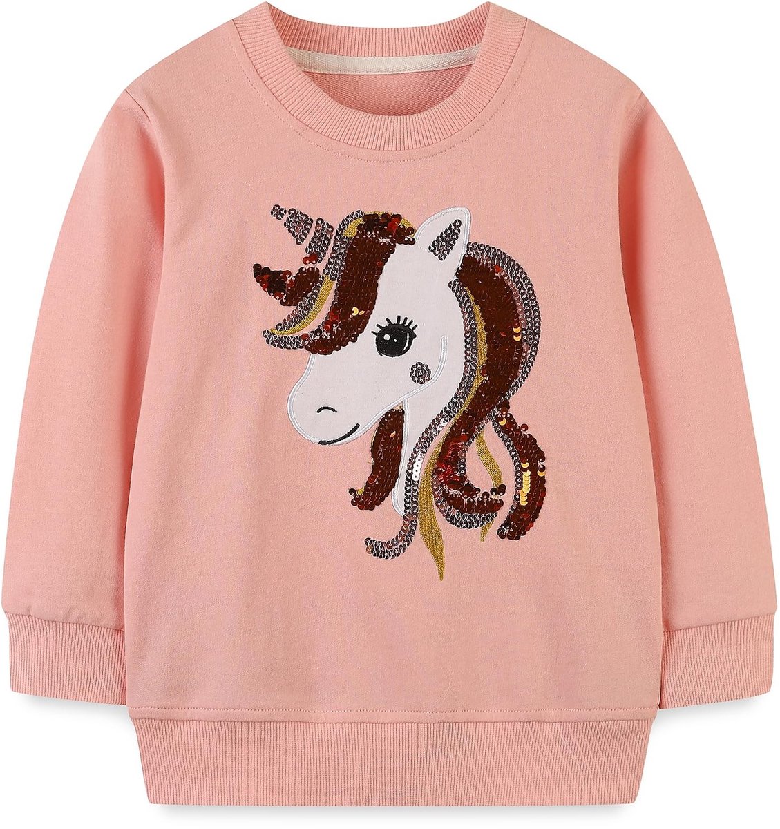 Omgoods - Meisjes Sweatshirt met Schattige Cartoonprint voor Kinderen