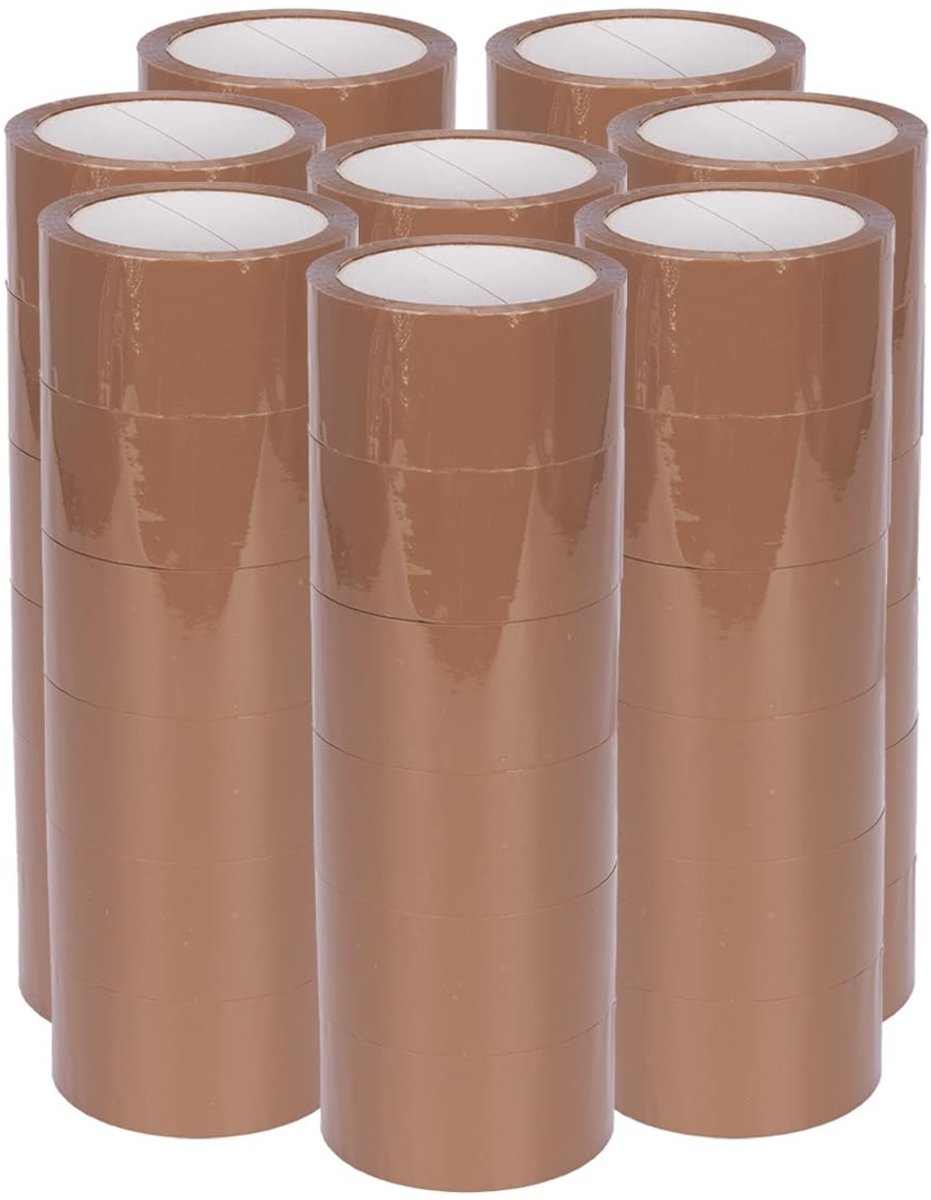 Omgoods - Professionele Verpakkingstape PP 50mm x 66m Bruin