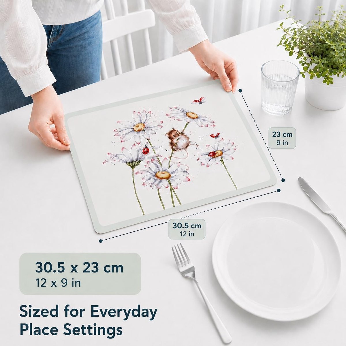 Omgoods - Set van 4 Placemat Wildflowers