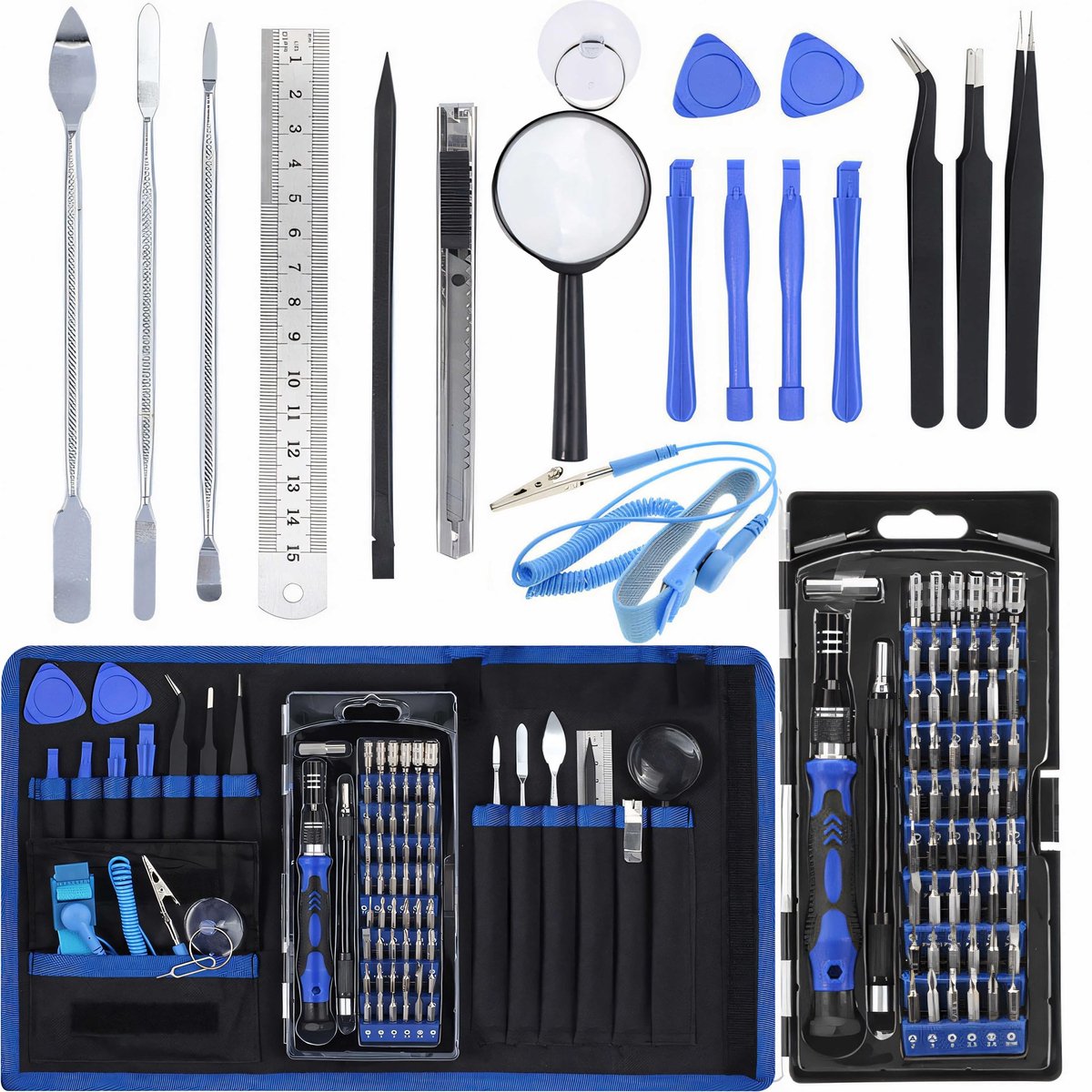 Omgoods - 75-delige Schroevendraaierset - Professionele Reparatieset voor Elektronica, Mobiels en Meer