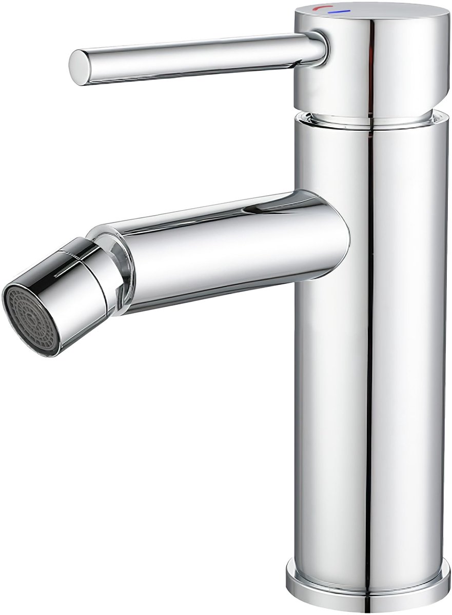 Omgoods - Chroomkleurige Bidet Mengkraan met Enkelvoudige Handgreep