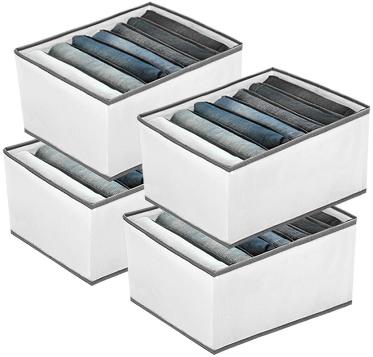 Omgoods - 4 Stuks Kleding Organizer met 7 Compartimenten