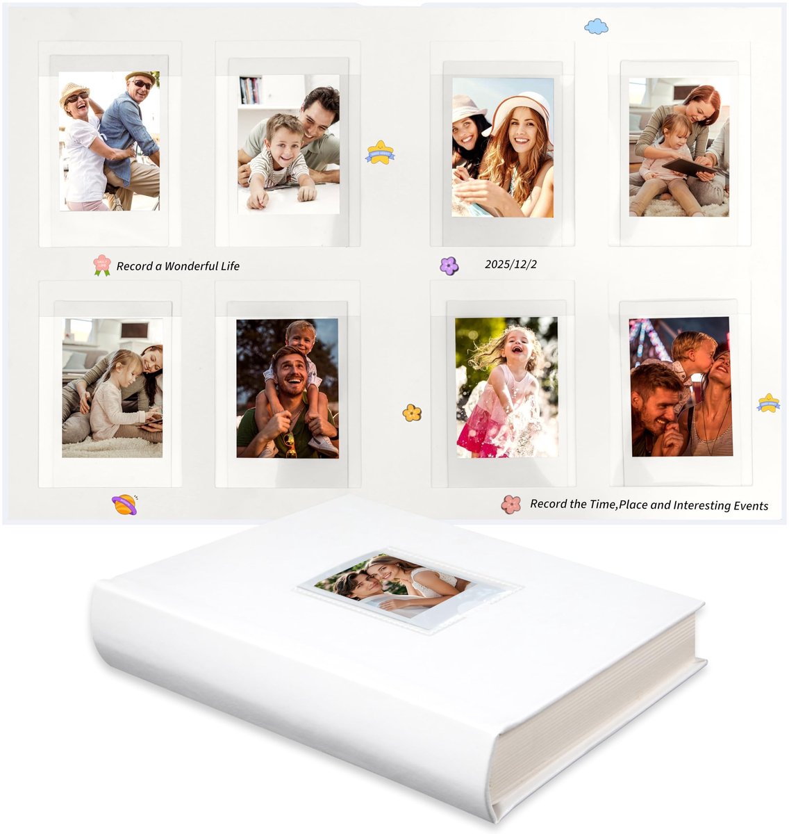 Omgoods - Premium Fotoalbum voor Instax Mini Foto's met Schrijfruimte