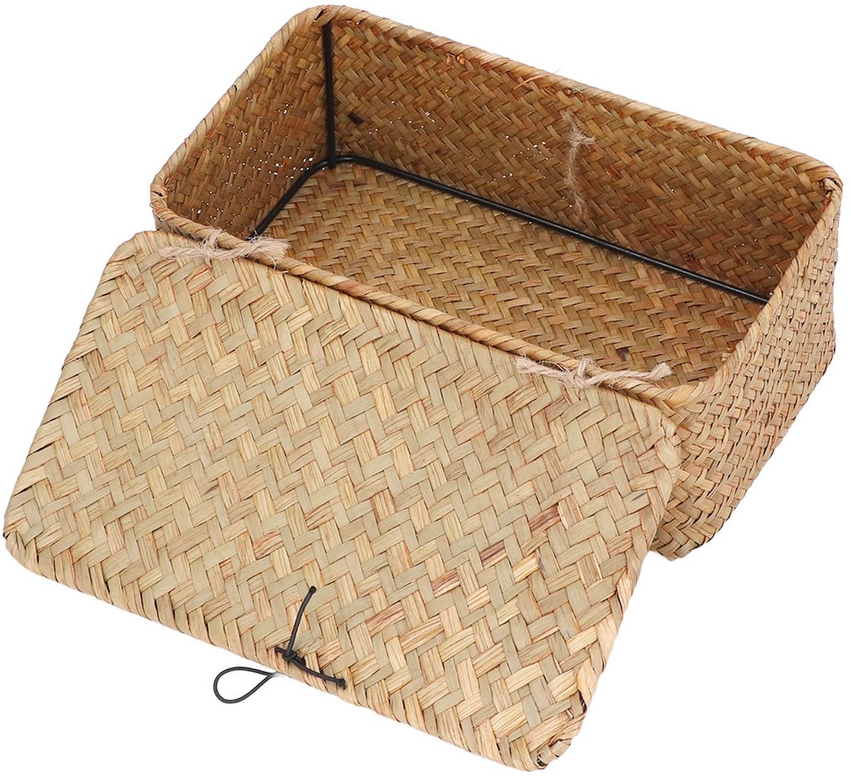 Omgoods - Handgeweven Seagrass Opbergmand met Deksel
