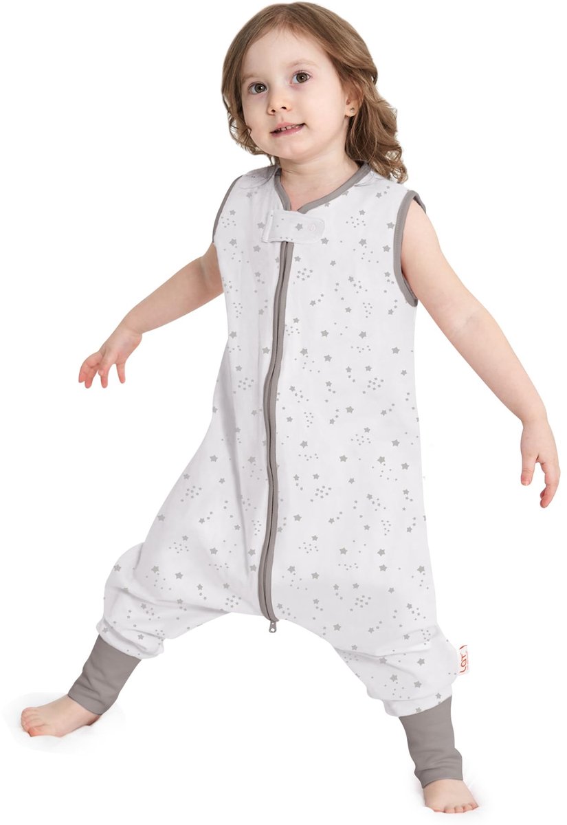 Omgoods - Zomer Baby Slaapzak met Voeten, 0.5 Tog, 100% Katoen Geel