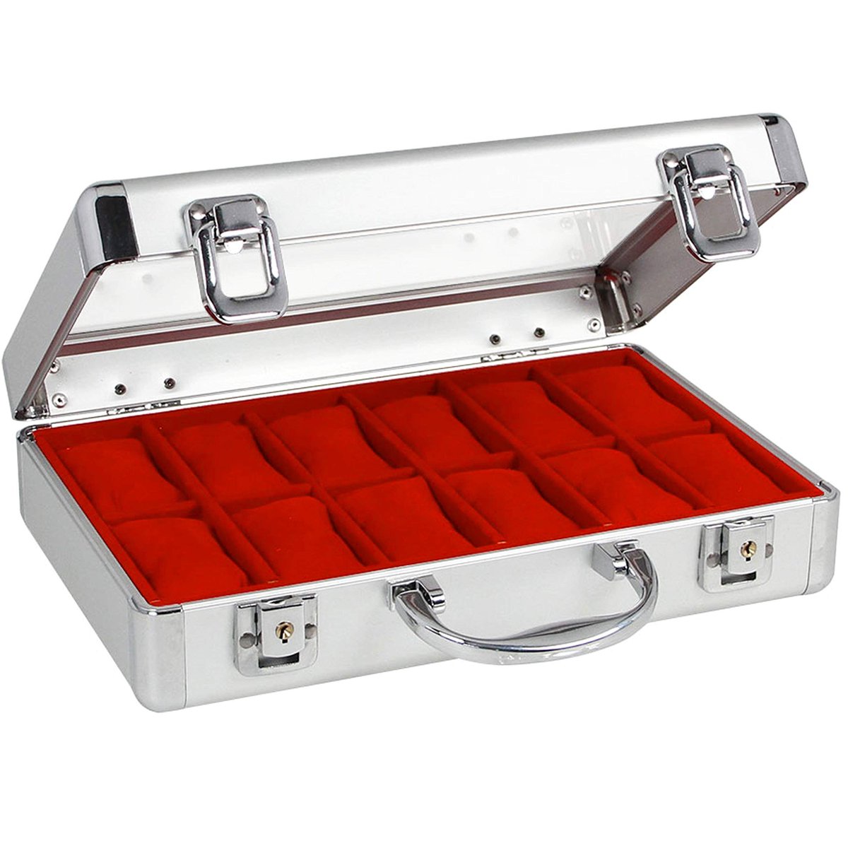 Omgoods - Aluminium Horlogedoos voor 12 Horloges