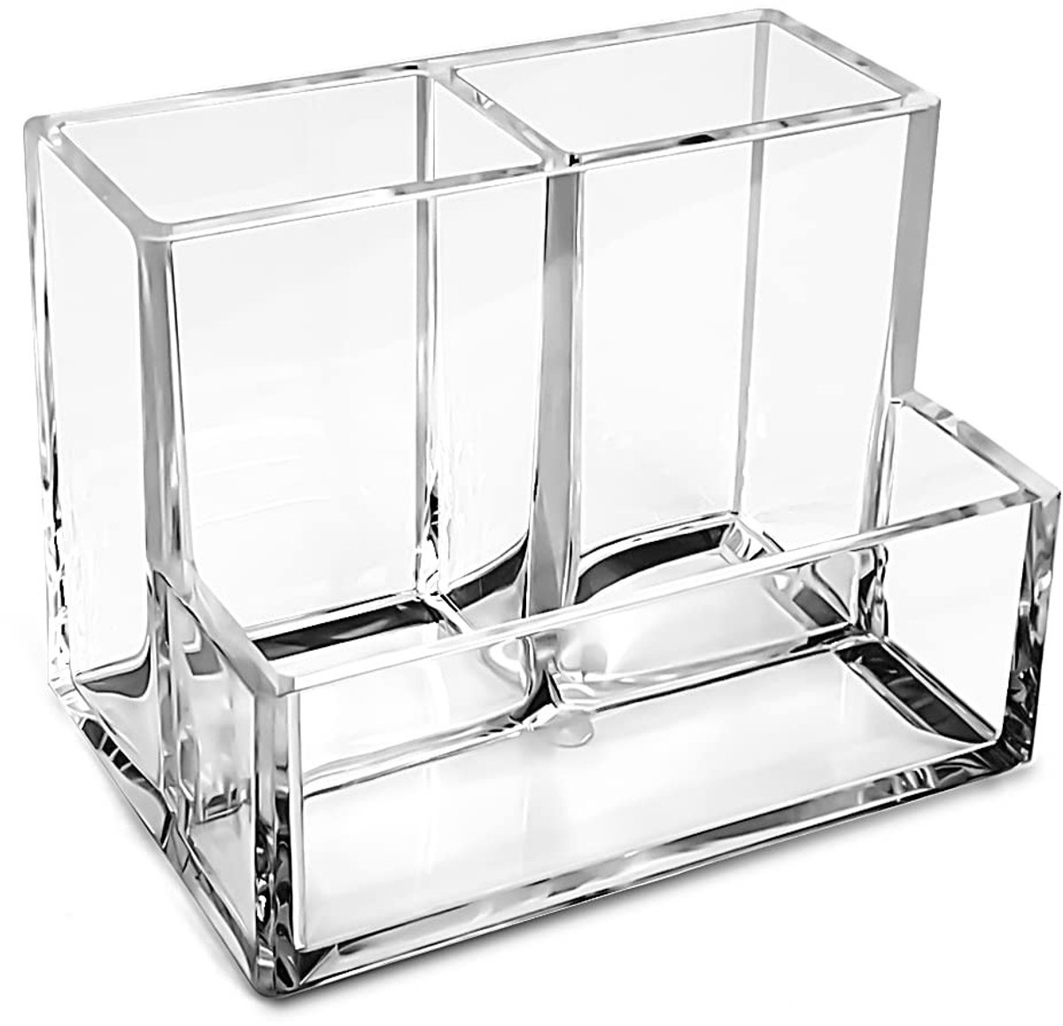 Omgoods - Transparante Acryl Penhouder voor Bureau - Desk Organizer voor Kantoor en Makeup