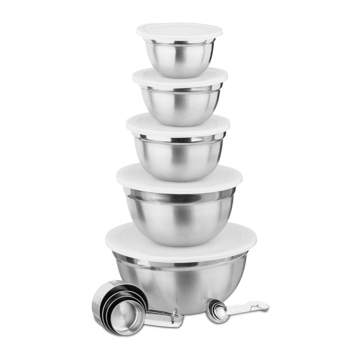 Omgoods - 18-delig Keukenaccessoires Set met Maten en Mengkom