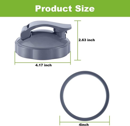 Omgoods - Vervangende Resealable Cup Lids voor Blender 600W & 900W — afbeelding 4