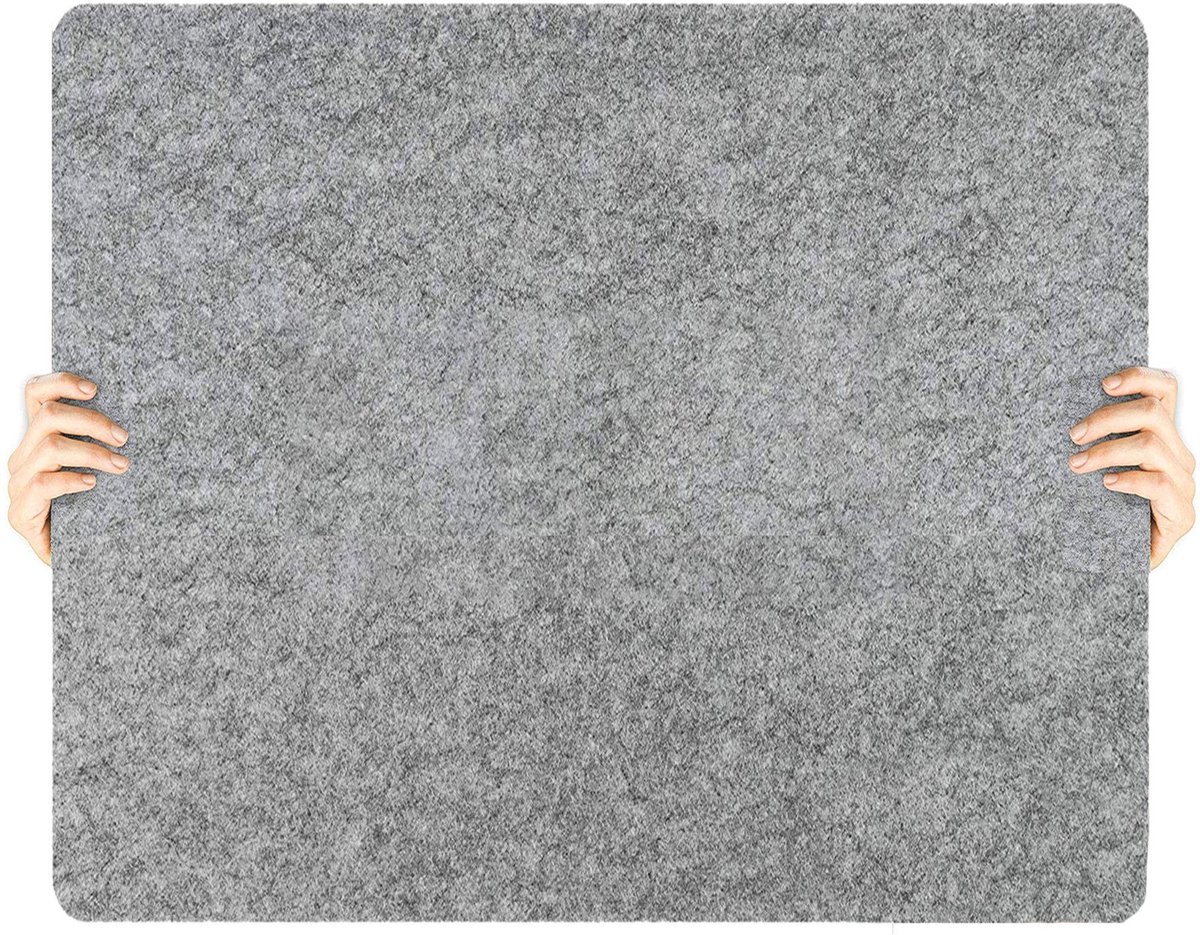 Omgoods- Strijkmat 46 cm x 30,5 cm - 100% Pure Wol - Draagbaar voor op Reis - Warmteabsorberend - Geschikt voor Quilten/Naaien - Extra Bescherming - Persmat