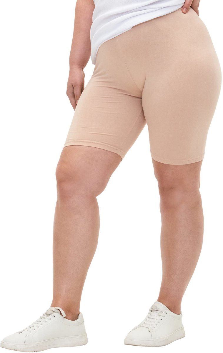 Omgoods - Dames Fietsshorts Plus Size van Elastaan met Hoge Taille