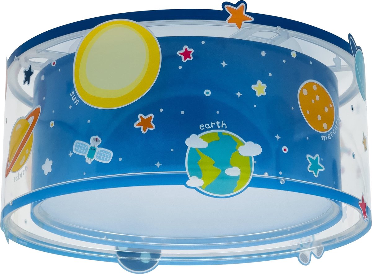 Omgoods - Kinderplafondlamp met Planeetenthema voor Kinderen