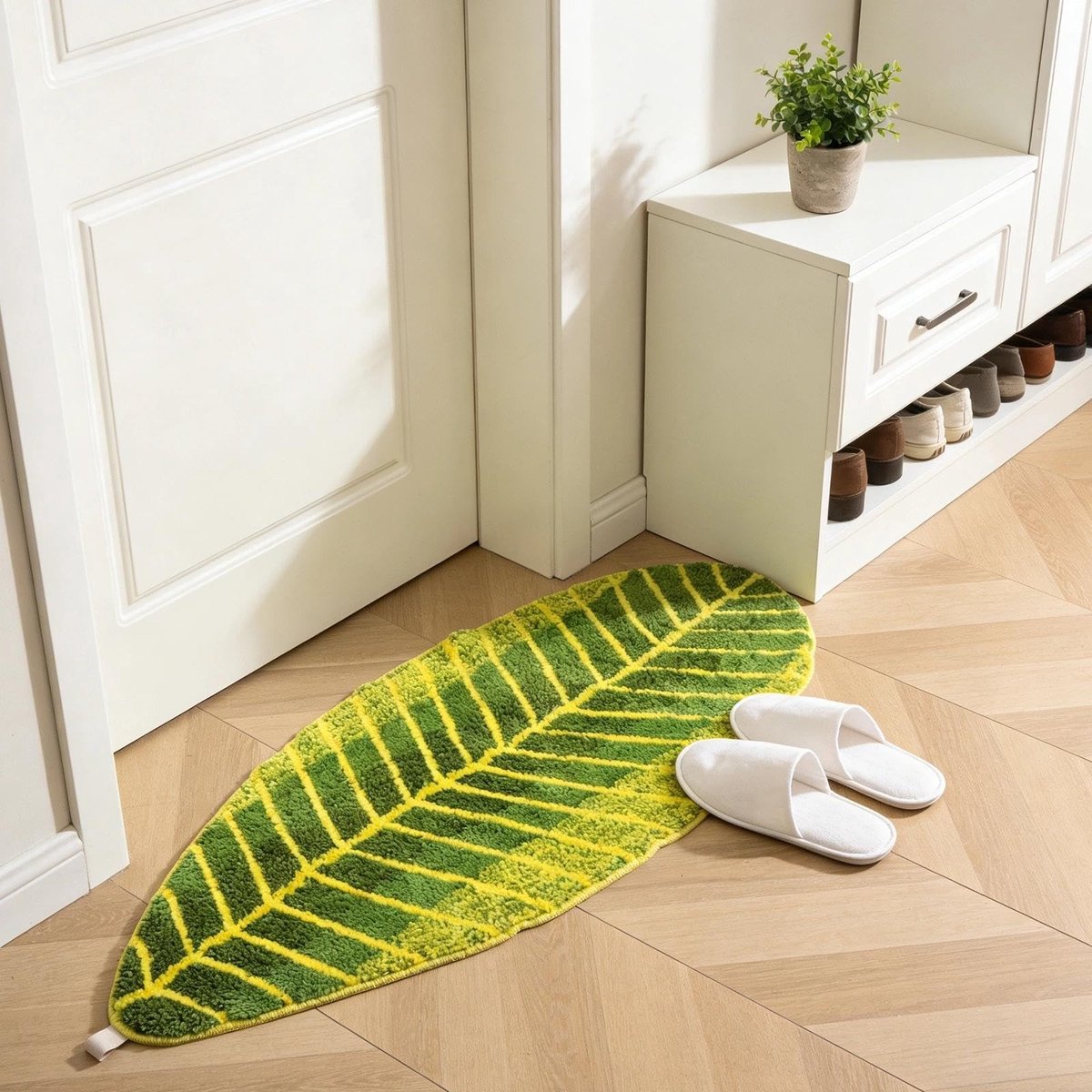Omgoods - Fluffy Microfiber Badmat, Waterabsorberend en Machinewasbaar