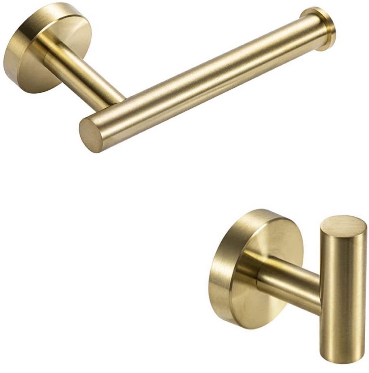 Omgoods - Set van 2 Wandbeugels voor Handdoeken en Toiletpapier