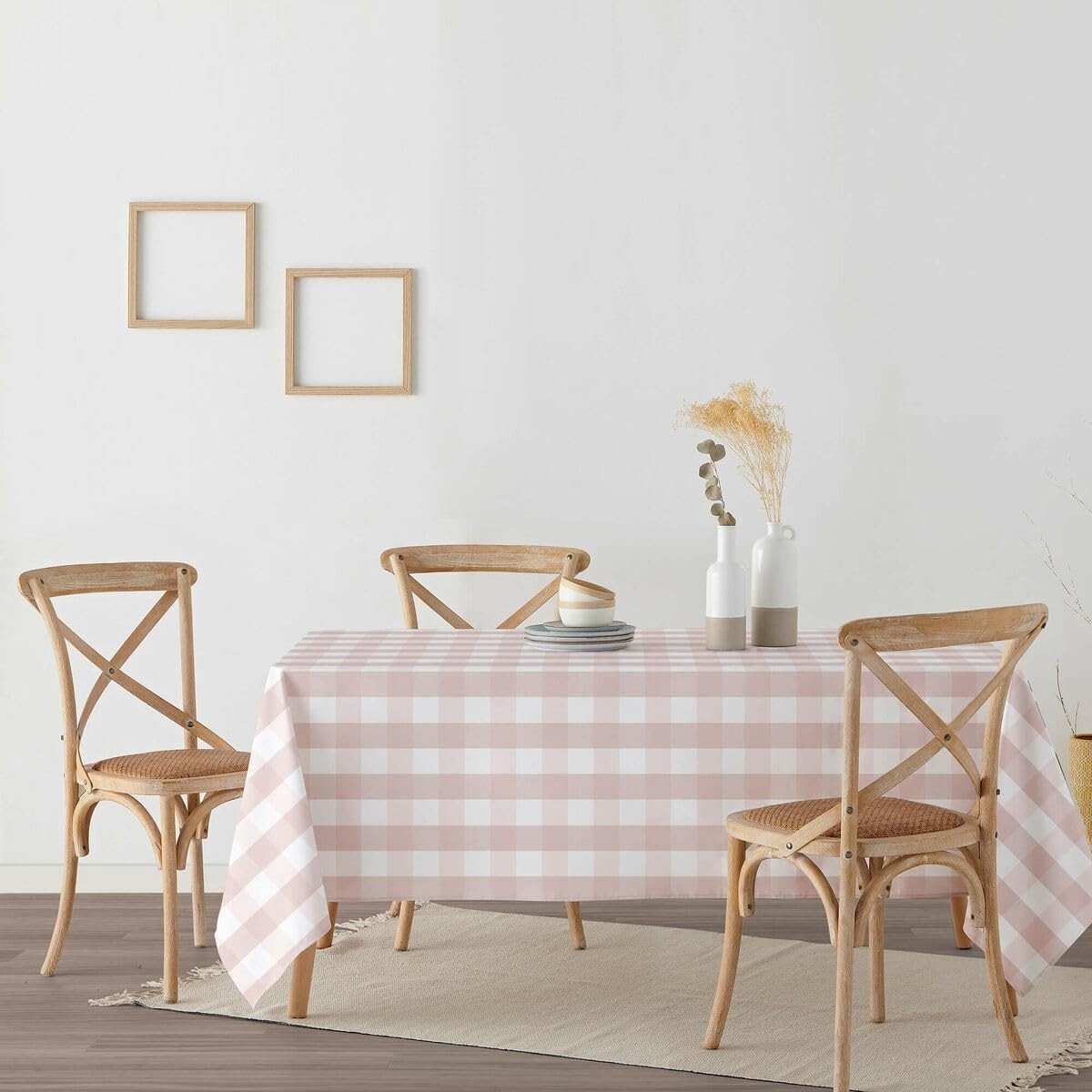 Omgoods - Vichy Tafelkleed 200x140 cm, Vlekbestendig en Praktisch