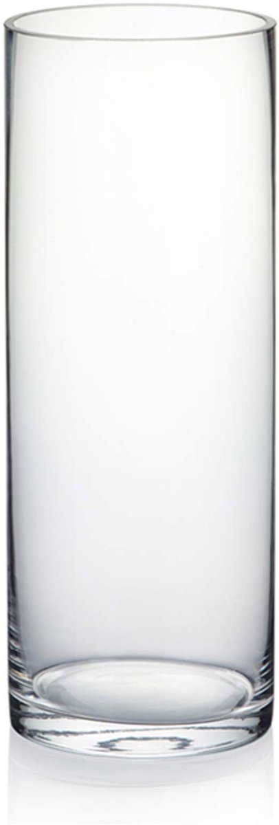Omgoods - Cylinder Vaas van Helder Glas voor Bloemen en Decoratie