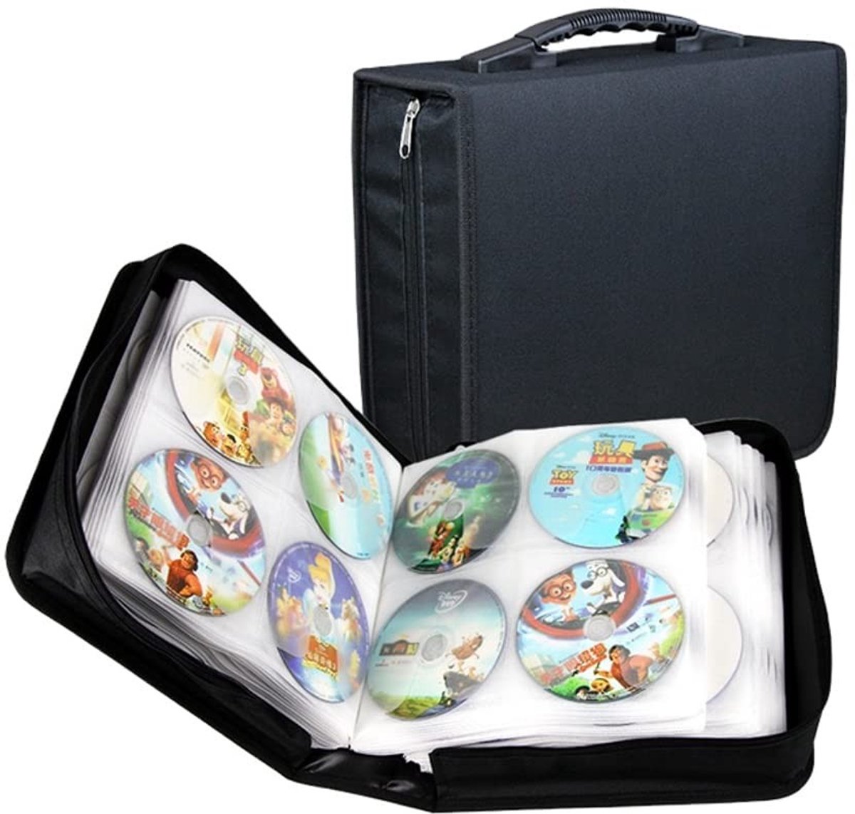 Omgoods - CD Folder voor 240 Schijven met Ritssluiting