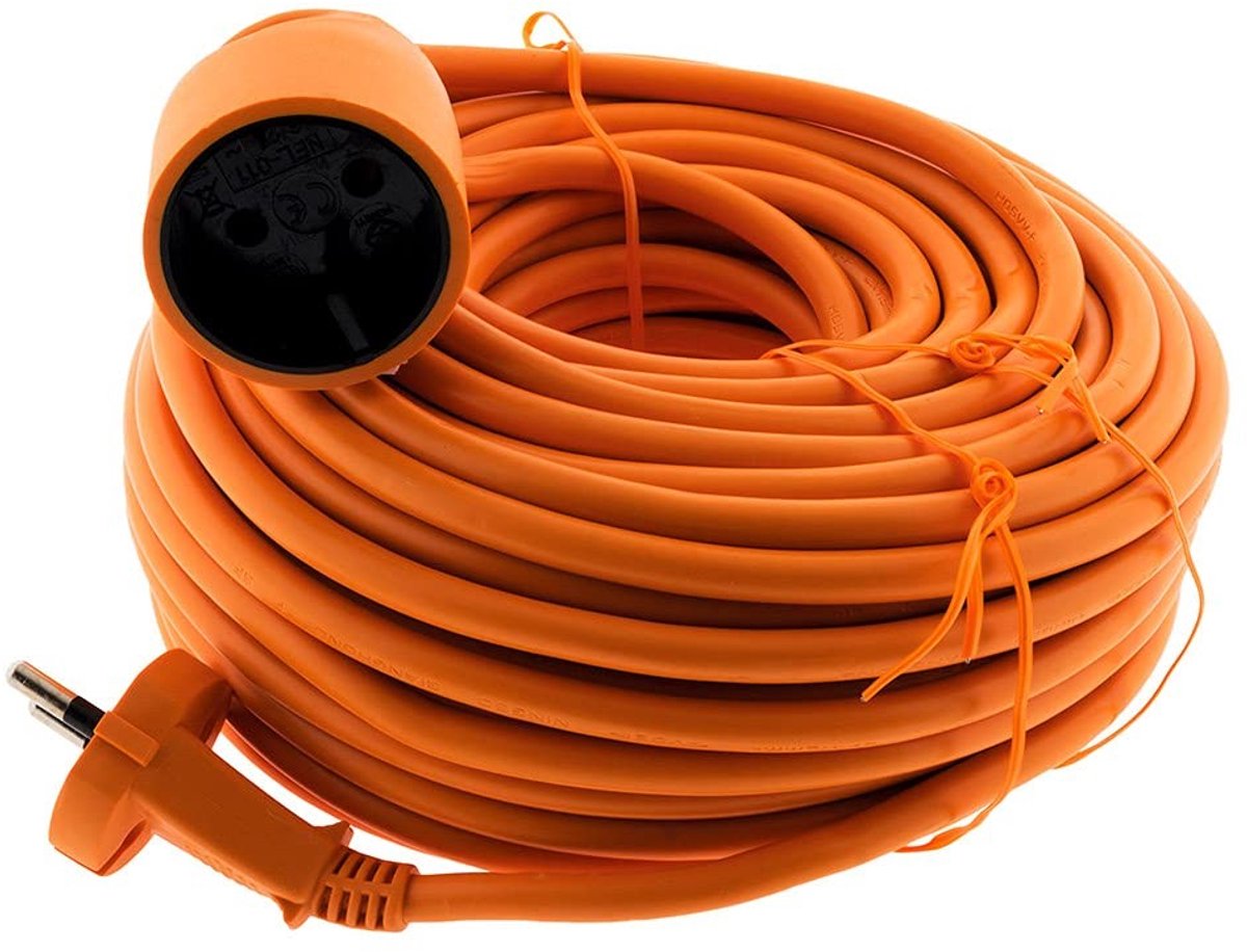 Omgoods - Schuko Verlengsnoer 16A - Duurzaam 25m Kabel voor Buiten