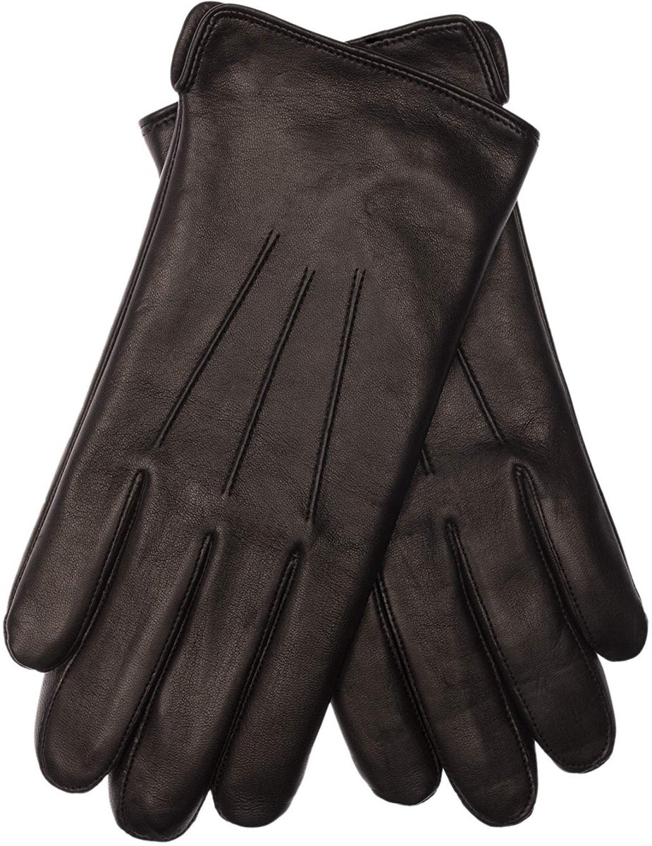 Heren Leren Handschoenen van Zacht Italiaans Leer met Fleece Voering