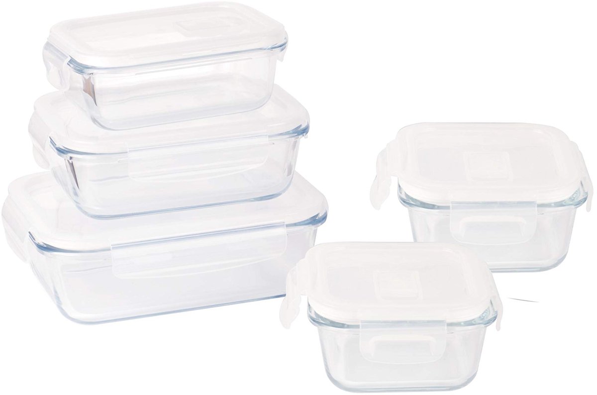 Omgoods - PKV-020 Set van 5 Glazen - Borosilicaatglas, Transparant