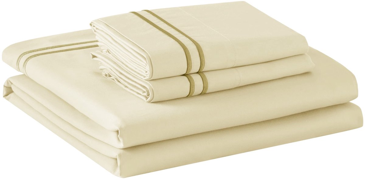 Omgoods - Dekbedovertrek Set 3-Delig - 60% Katoen en 40% Tencel - Champagne