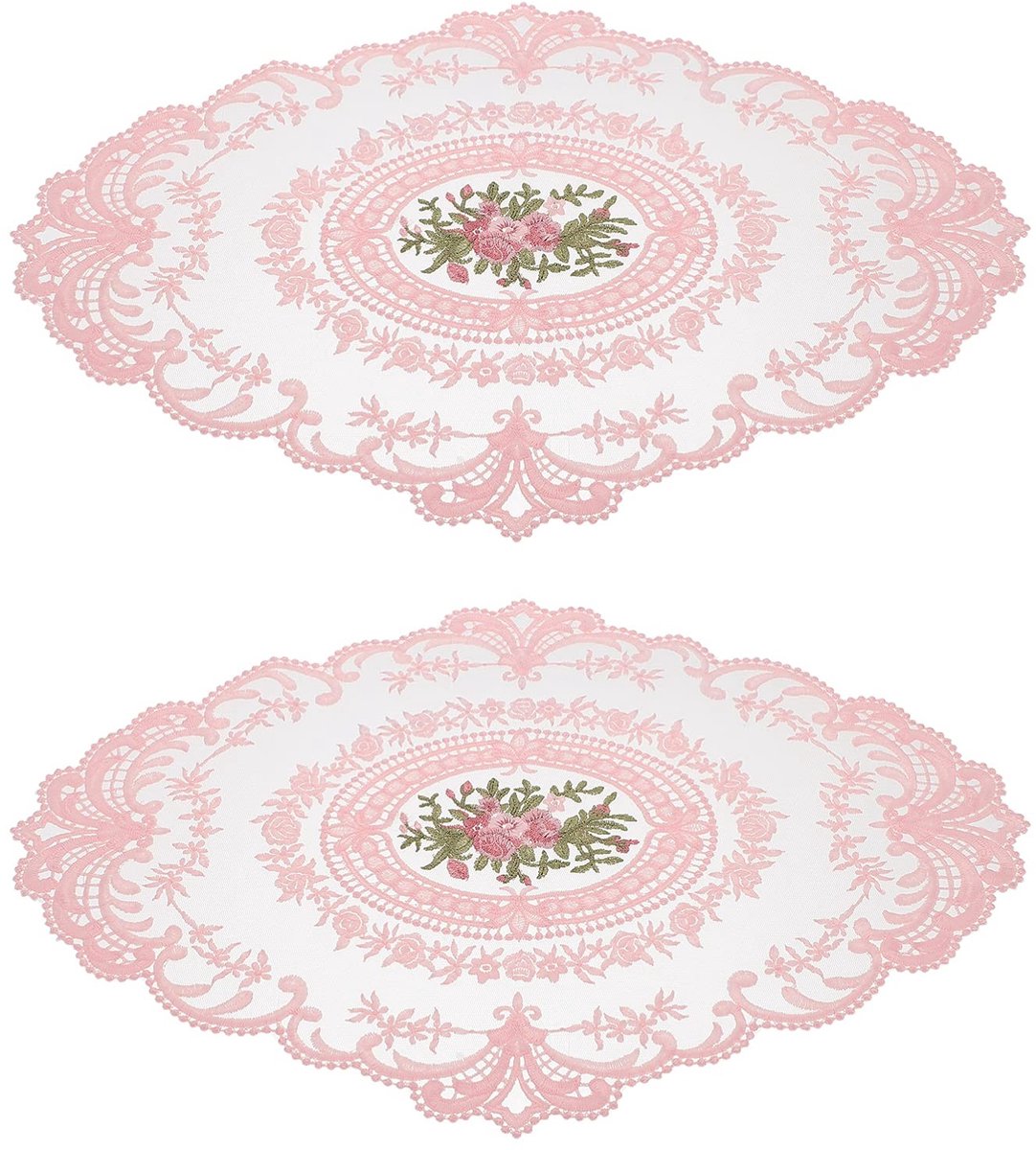 Omgoods- Tafelplacemats 2 Stuks - Hittebestendig - Tafelmatten - Bruiloft/Verjaardag - Decoratie - 30 cm x 43 cm - Tafelmat