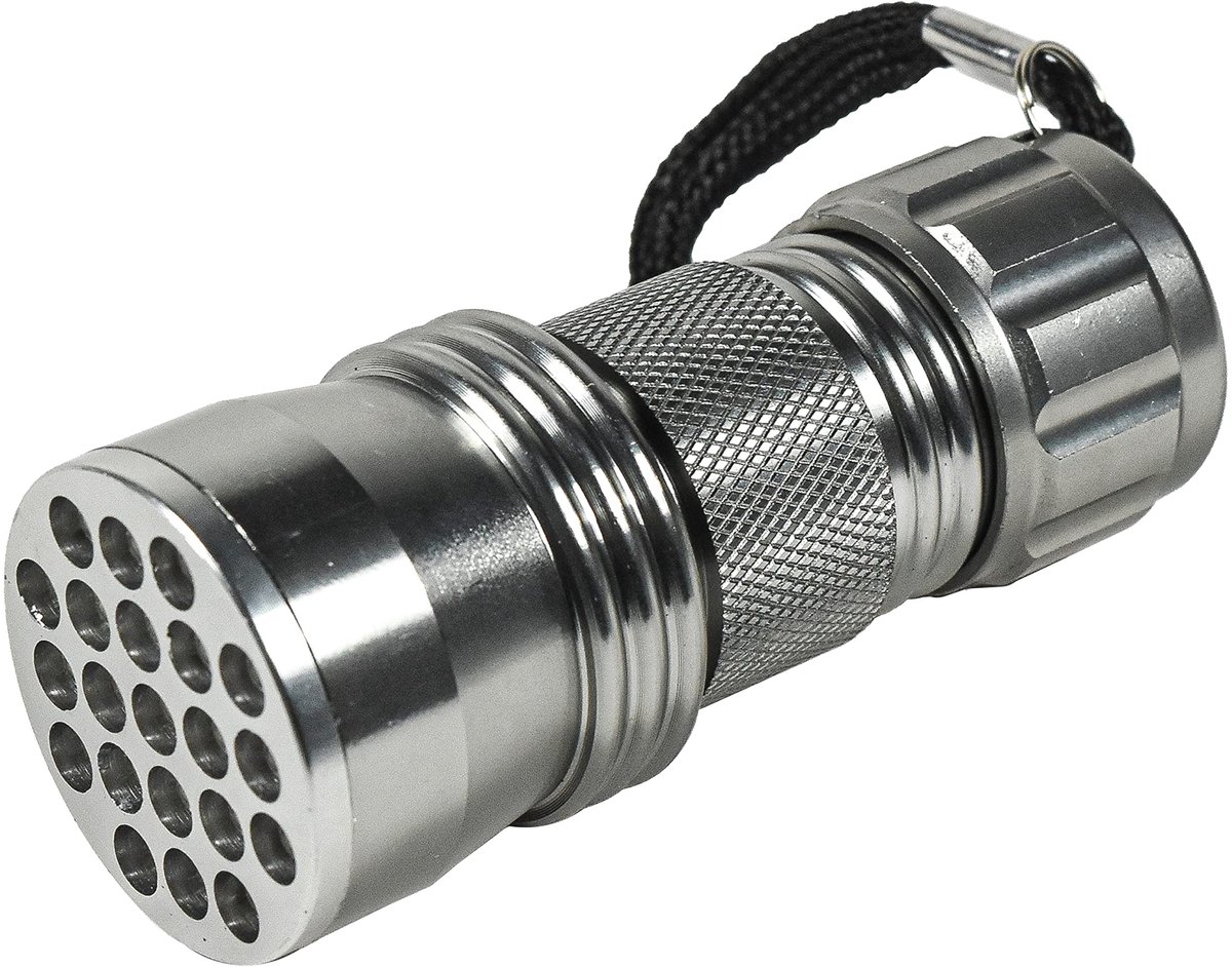 Omgoods - Professionele 21 UV LED Zaklamp voor Detectie van Uranium- en Vaselineglas