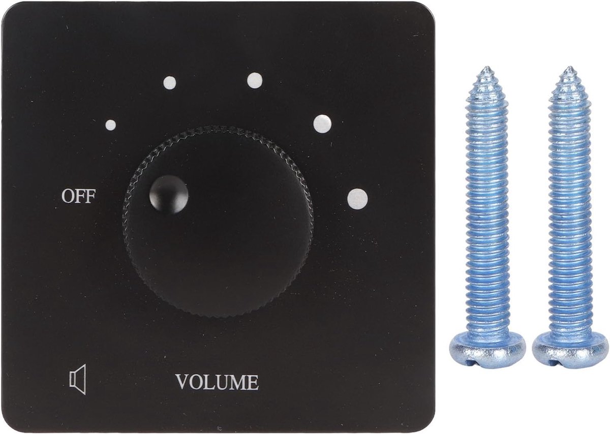 SnelShoppen - 50W Volume Control met 5 Snelheidsinstellingen, Stijlvol en Brandvertragend PC voor Thuis Speakers - Zwart