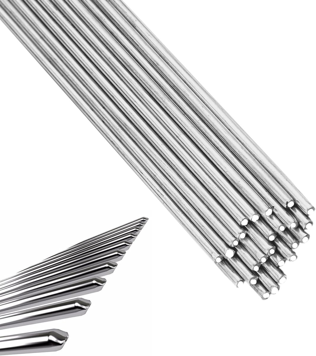 30pcs Aluminum Solder Welding Rods, Low Temperature Aluminum Welding Rods 0.3 x 250mm Filling Wire for Aluminum Tube - ShopVlot